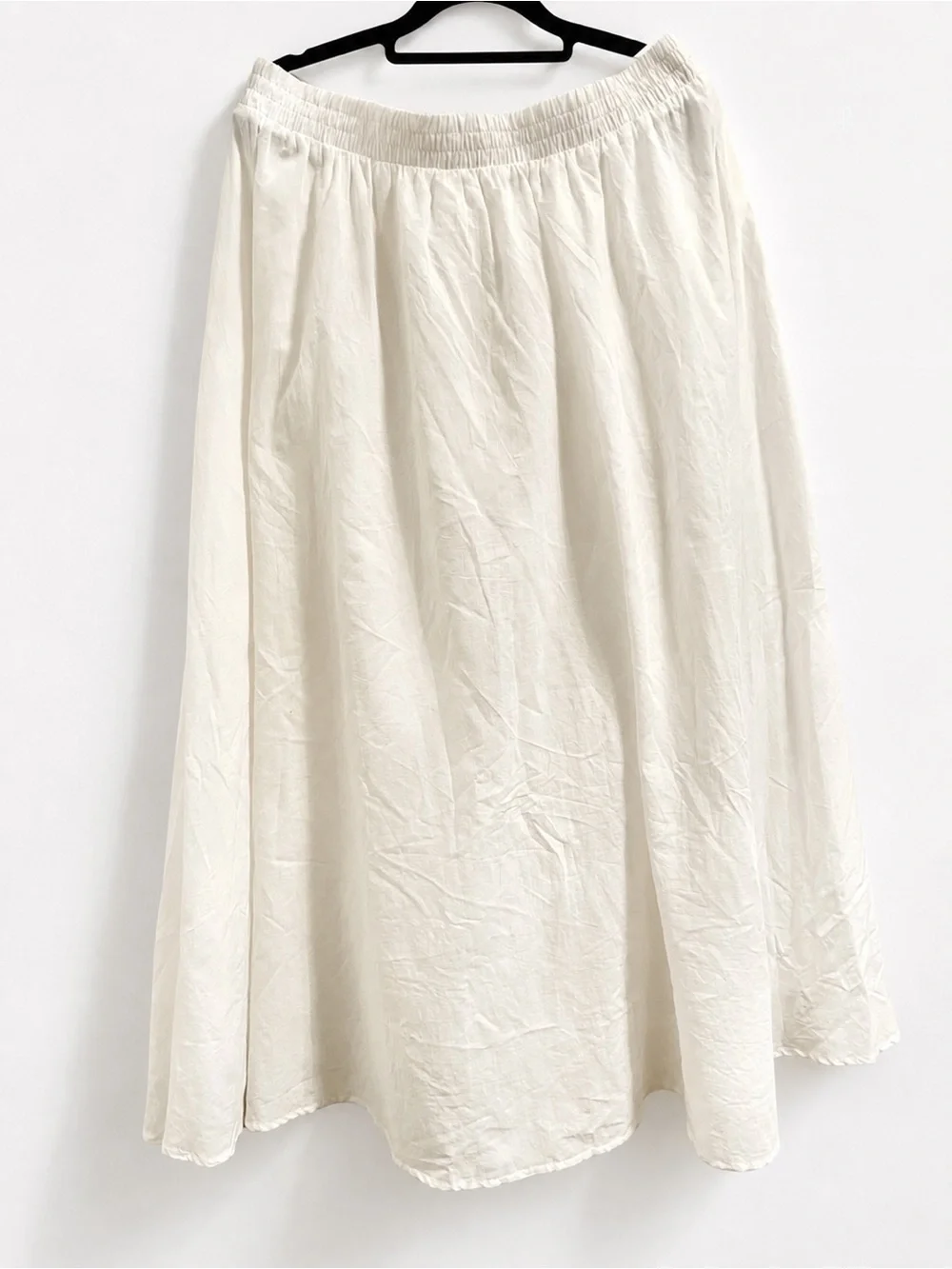 ZARA White Cotton Layered Midi Skirt. XL NWT